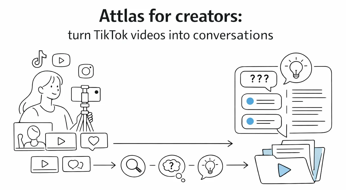 Attlas for creators: turn TikTok videos into conversations